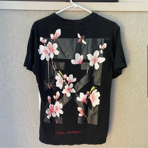 OFF-WHITE cherry blossom authentic T-shirt - Picture 7 of 8